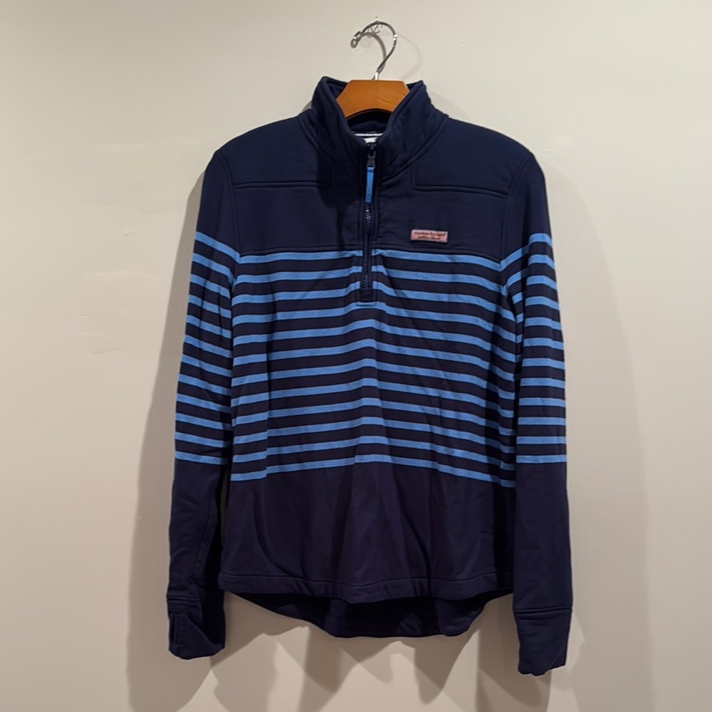 Vineyard Vines Navy Fleece Quarter-Zip